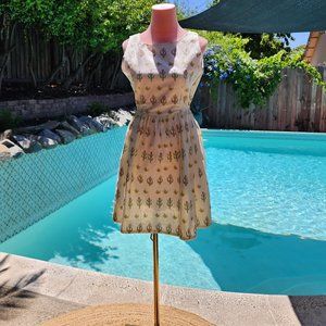 One of a Kind hand-tailored Late 50s/Early 60s Style Sun dress